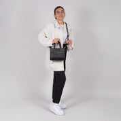 Satchel Negro Rafia Sintética Barbie By Gorett