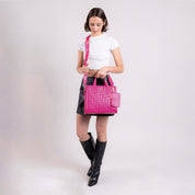Bolso Satchel Rosa Barbie by Gorett Lorena