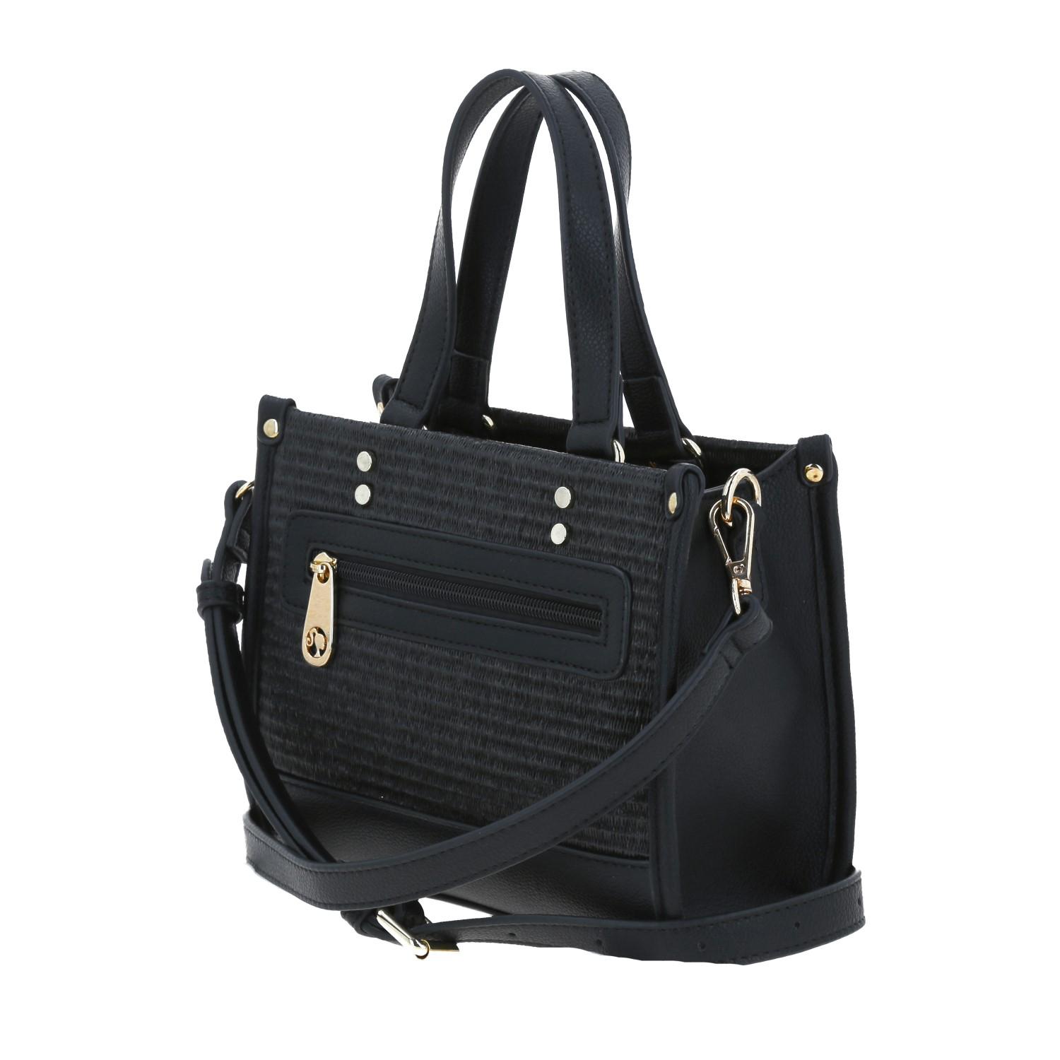 Satchel Negro Rafia Sintética Barbie By Gorett