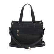 Satchel Negro Rafia Sintética Barbie By Gorett