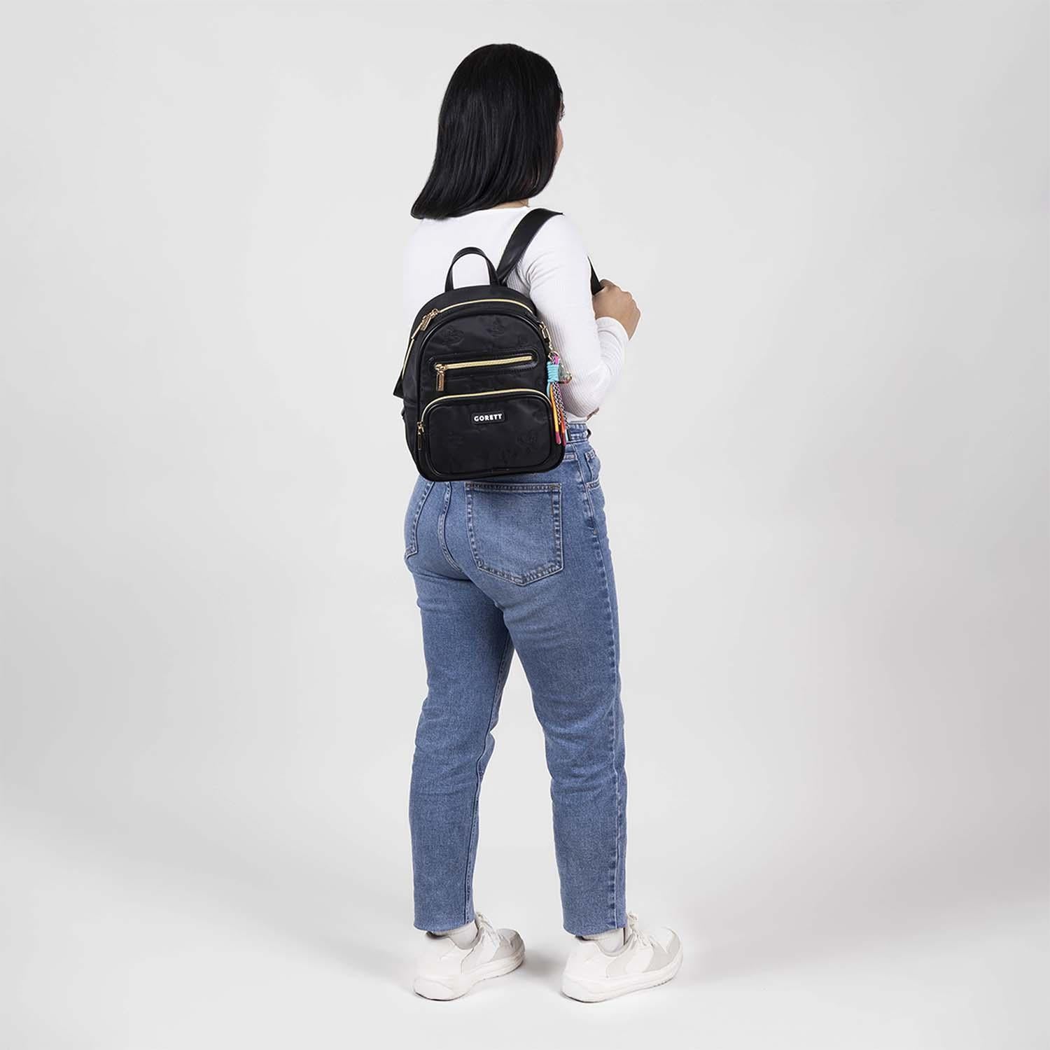 Mochila Negra Para Mujer Gorett Georgia