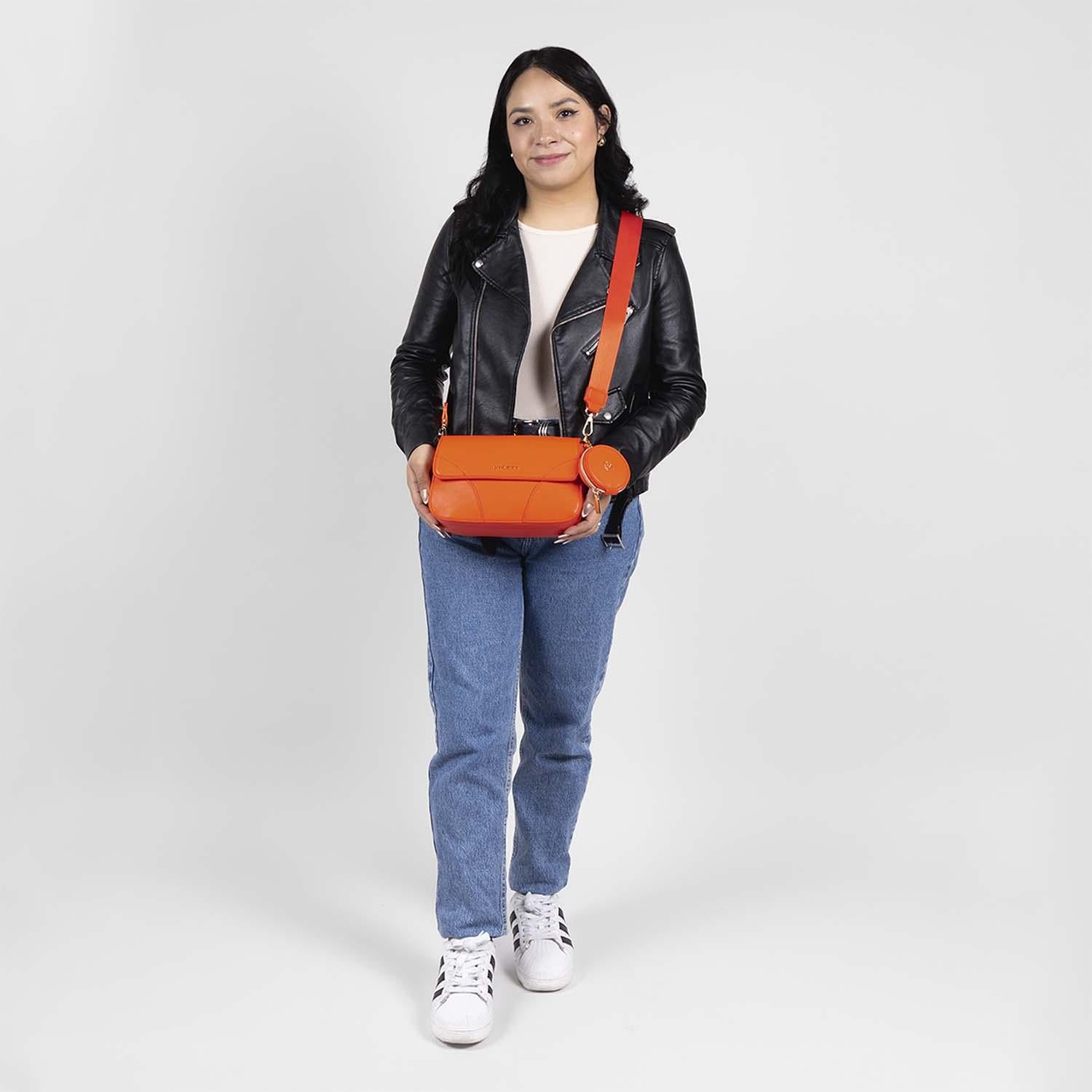 Bolso Baguette Naranja Gorett Mayra