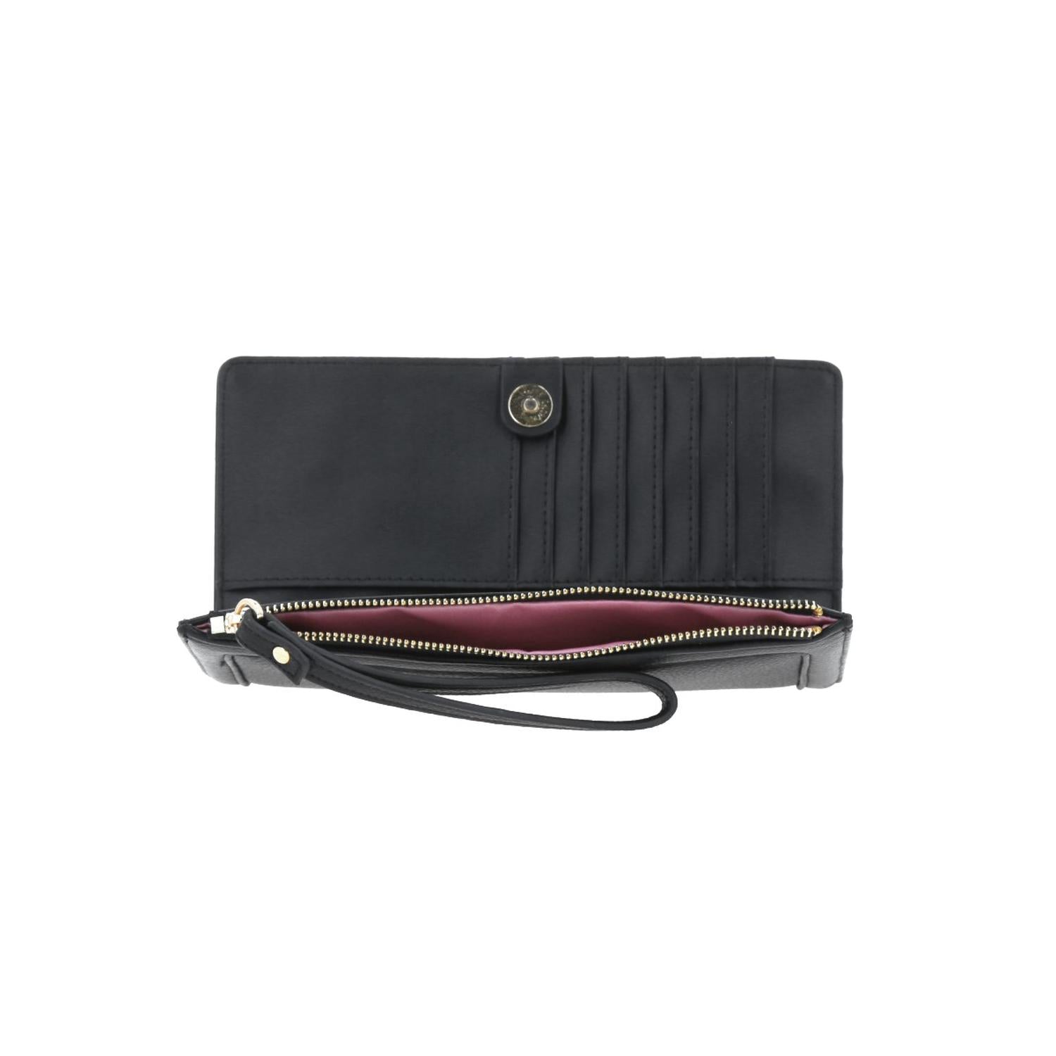 Cartera de dama wallet grande GORETT Negro ALEJANDRA