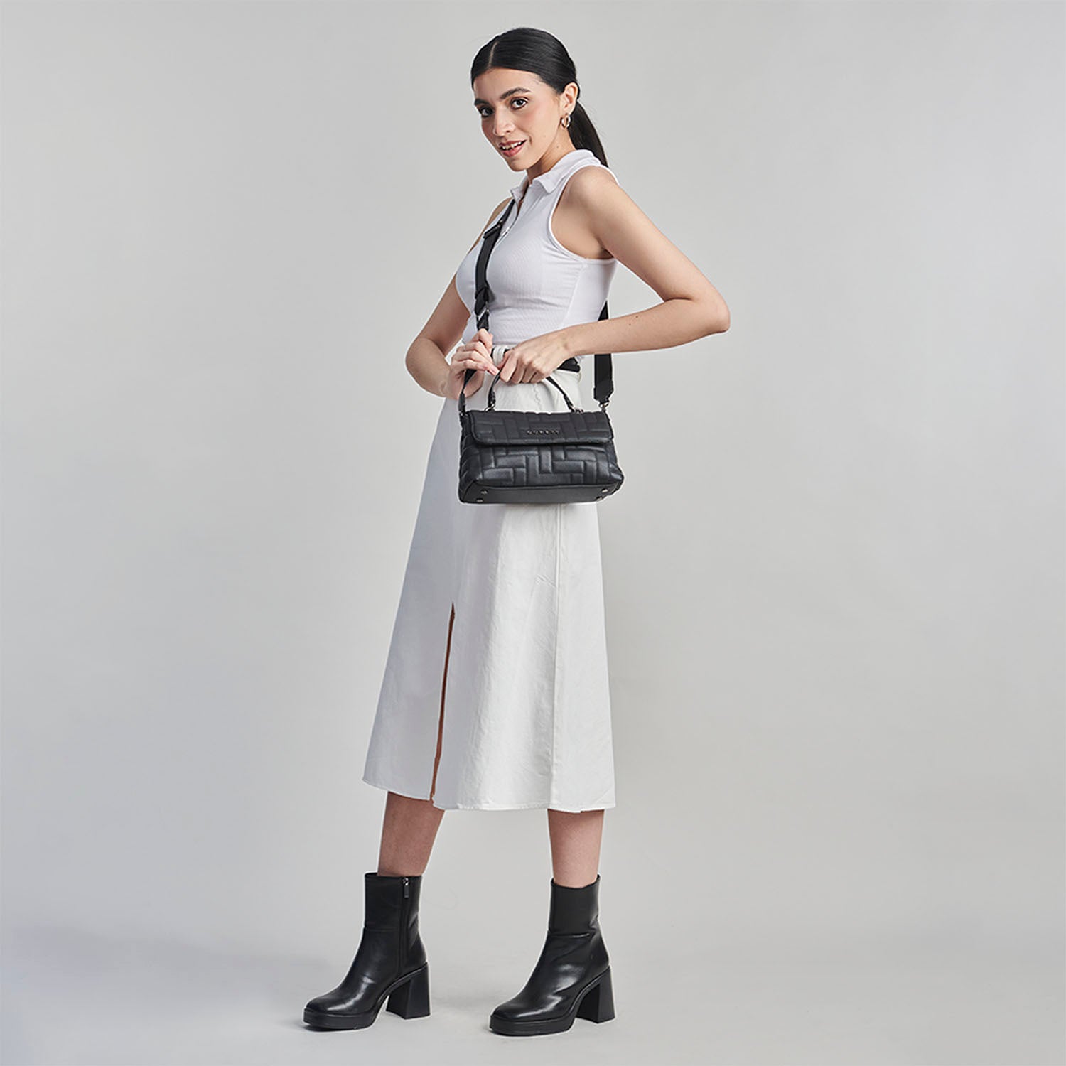 Bolso Briefcase Negro Gorett Priss