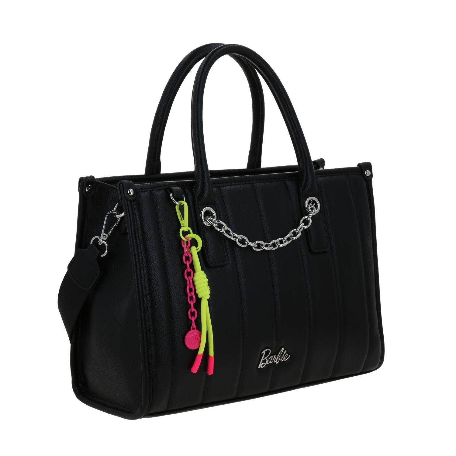 Bolso Satchel Negro Barbie by Gorett Justice