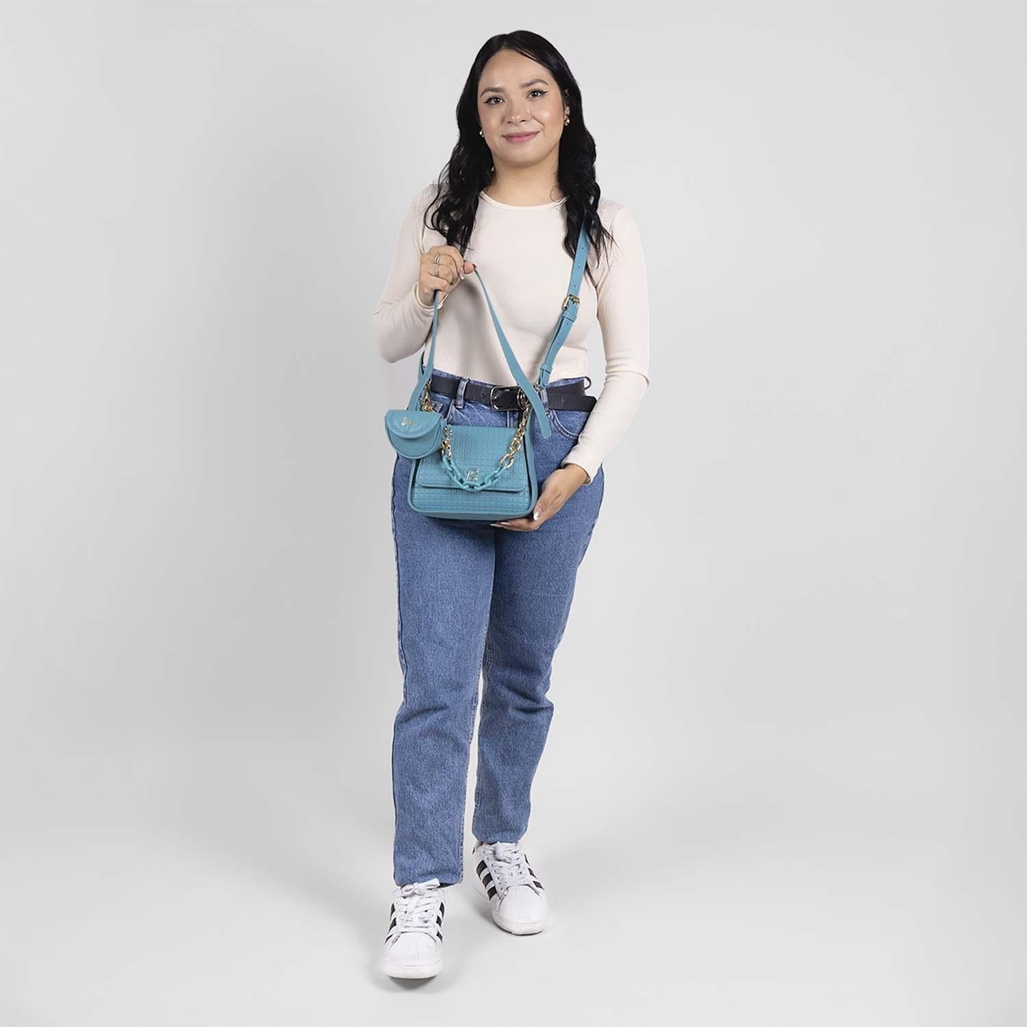 Bolso Baguette Azul Barbie by Gorett Chiara