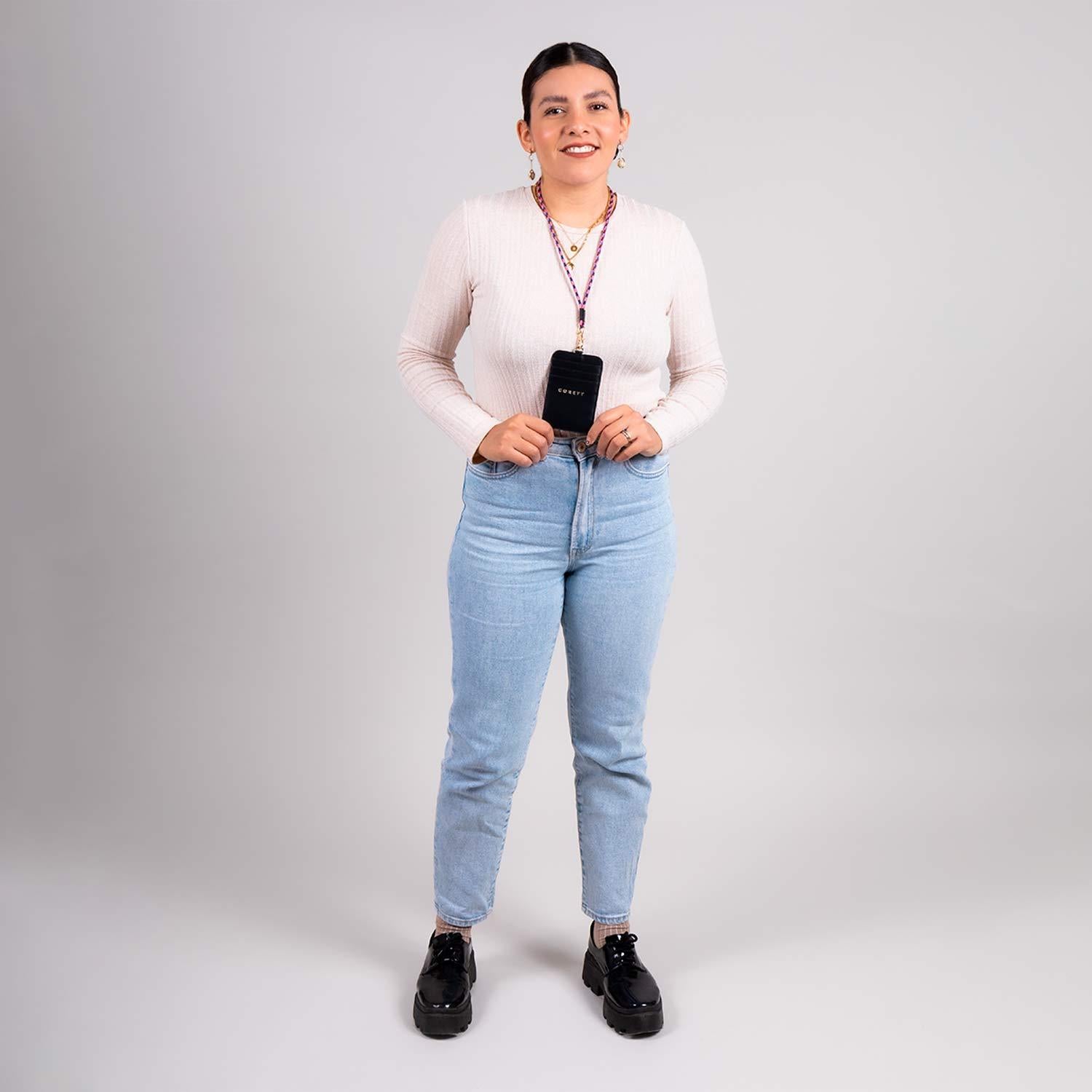 Tarjetero Negro Gorett Martha