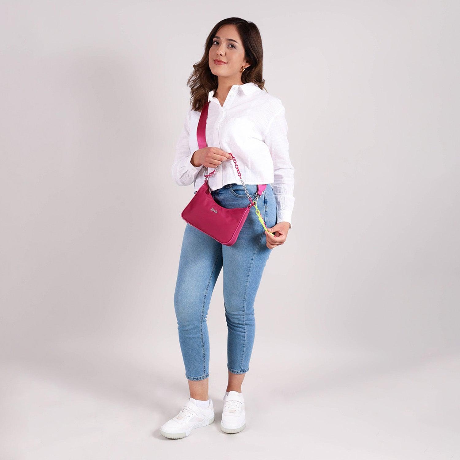 Bolso Baguette Rosa Barbie by Gorett Yuritzy