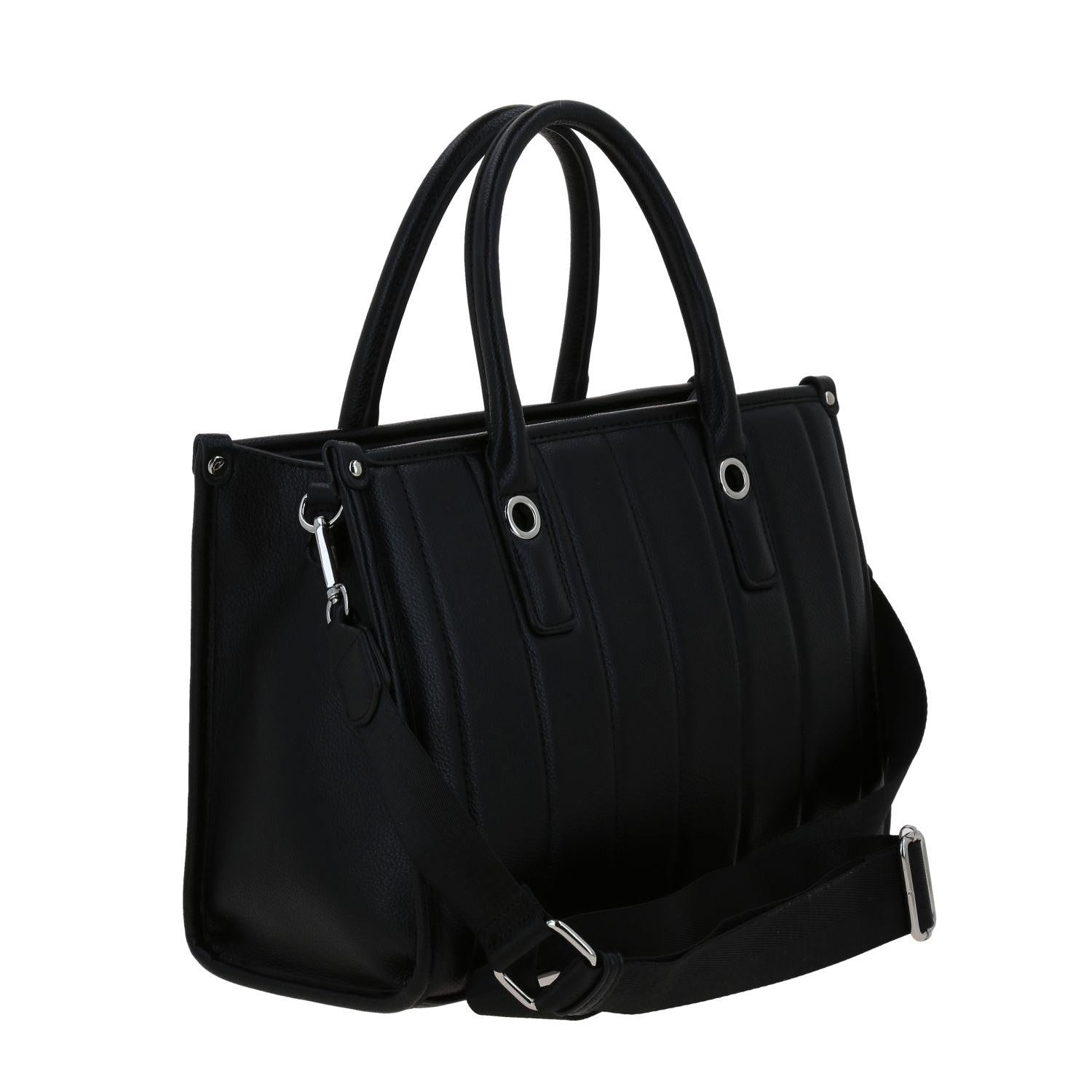 Bolso satchel negro sale