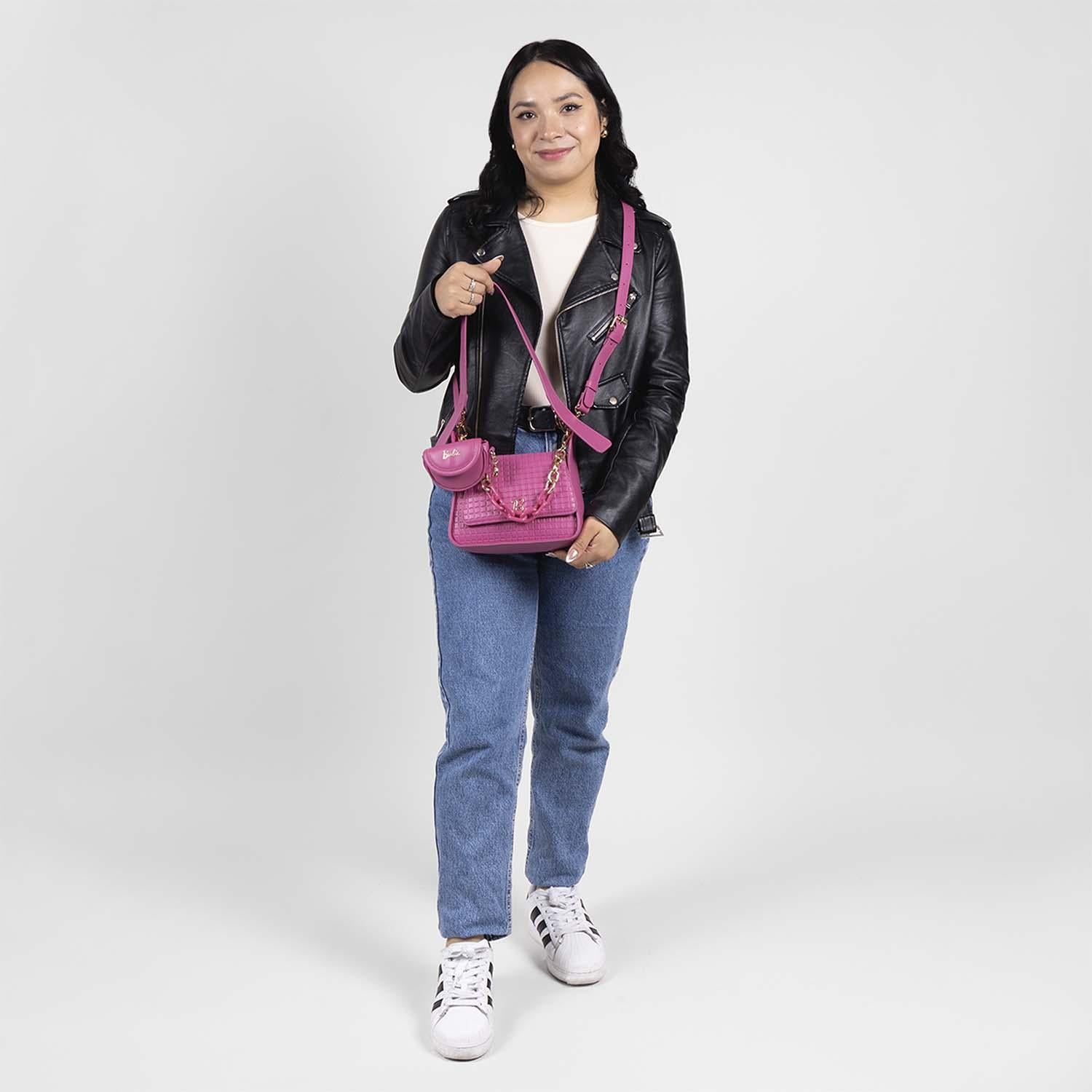 Bolso Baguette Rosa Barbie by Gorett Chiara