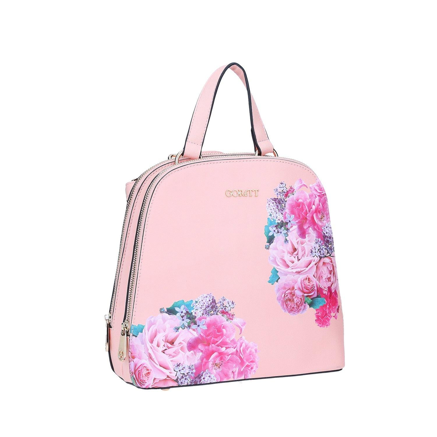 Backpack Floral Rosa Intenso
